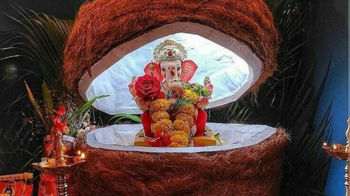 Buy TIED RIBBONS Terracotta Clay Mitti Ganesha Idol Statue Murti for Ganpati  Visarjan Pooja Room Handcrafted Decoration Items for Home Shop Table  Gifting Item (16 cm x 11 cm) Online at Low