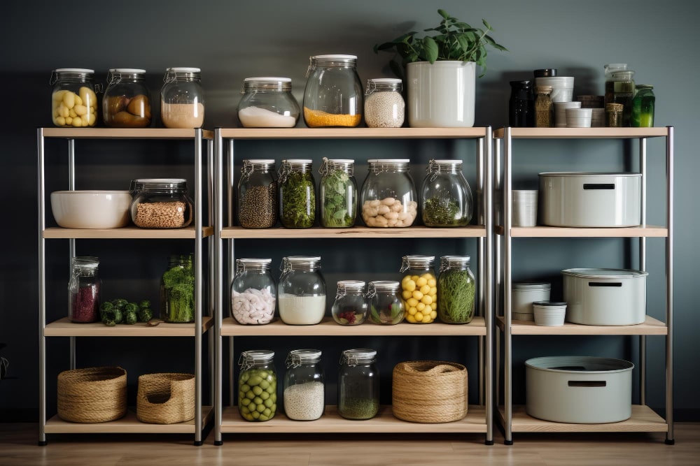 small modular kitchen storage solution