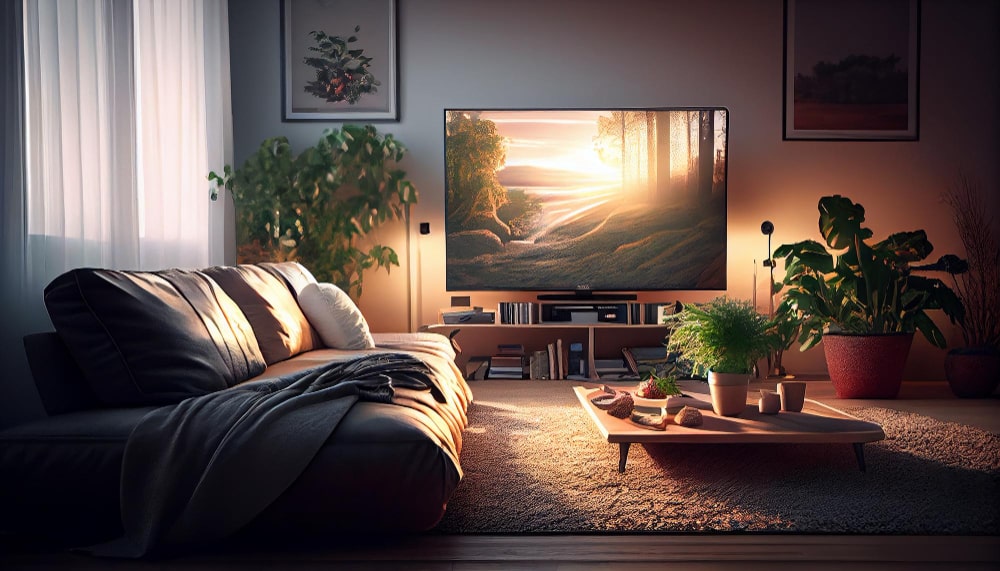 Premium AI Image  interior of living hall modern decor elegance