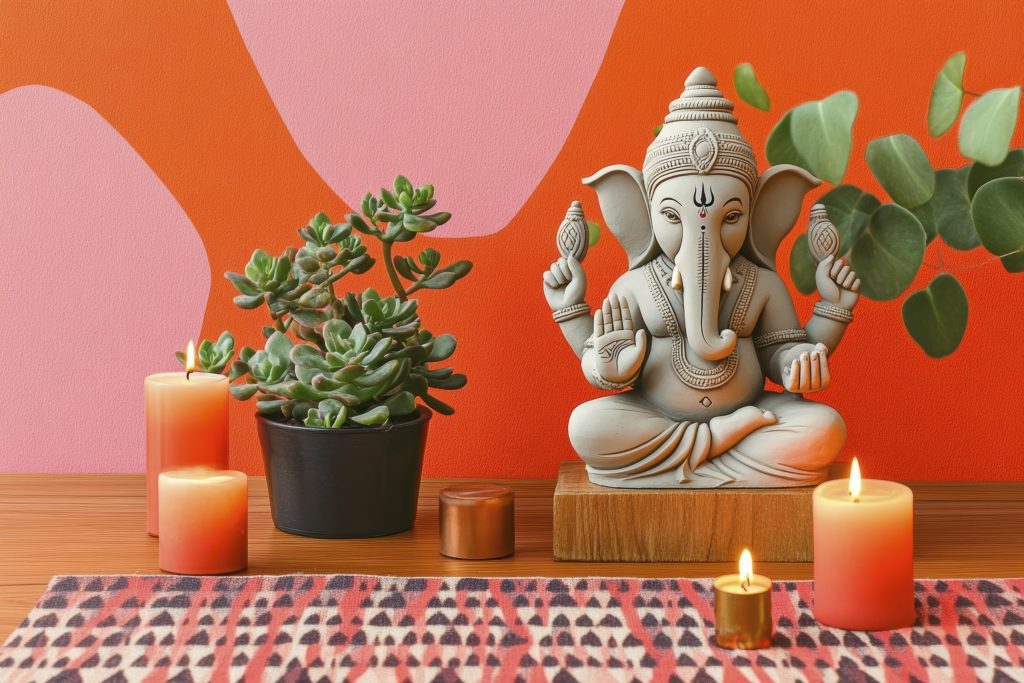 simple Ganpati decor ideas 