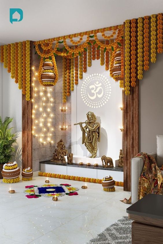 wall decor pooja room