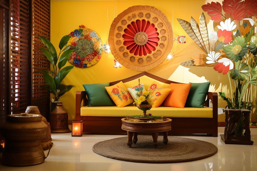 Diwali decoration ideas for living deals room