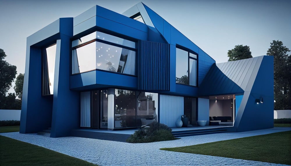 Charcoal Blue  House color schemes, House paint color combination