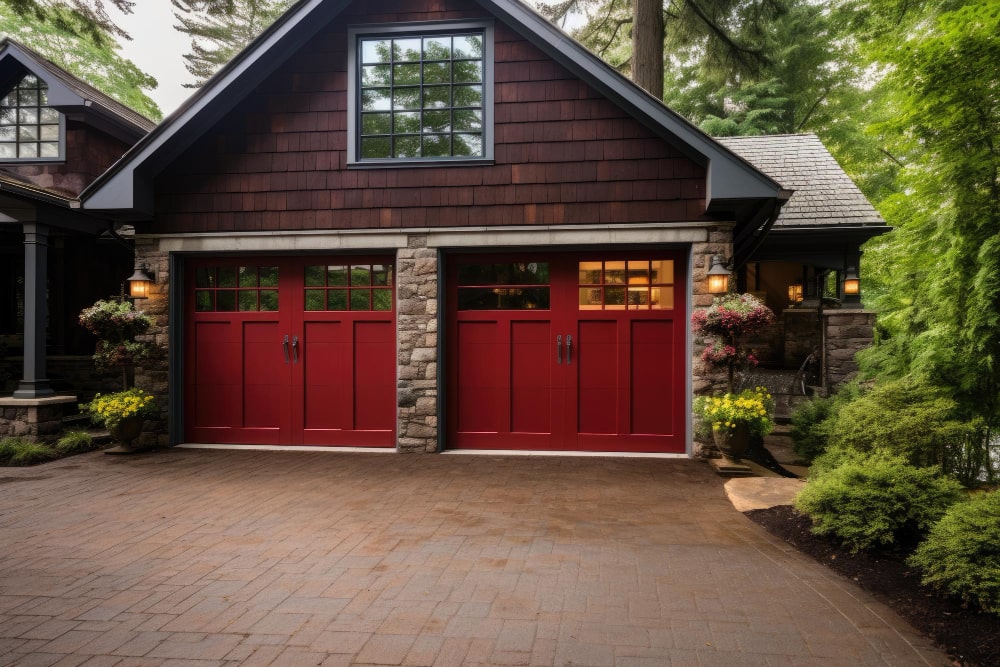 Barn Red and Dark Brown exterior wall paints