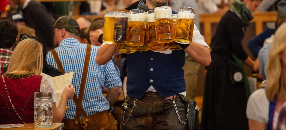 Festivities at Oktoberfest- german beer festival