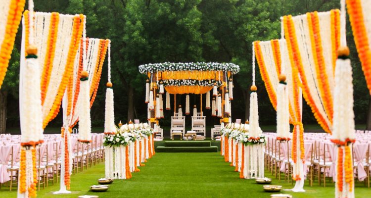 simple wedding stage decorations