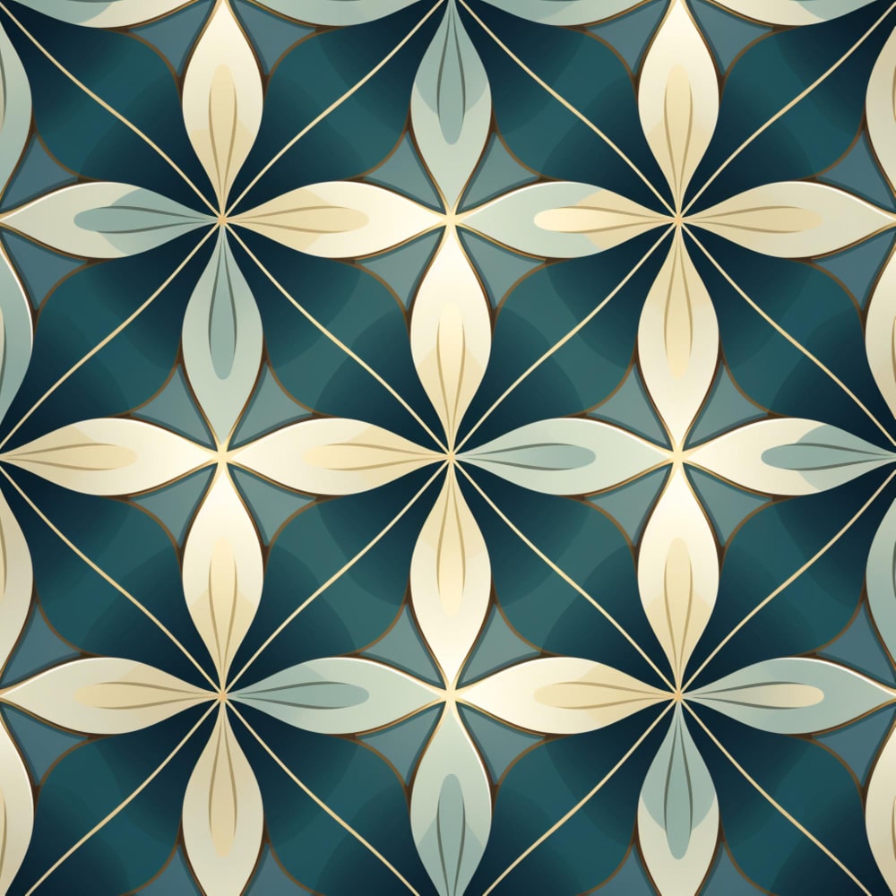 Minimalist & Geometric floral wallpaper 