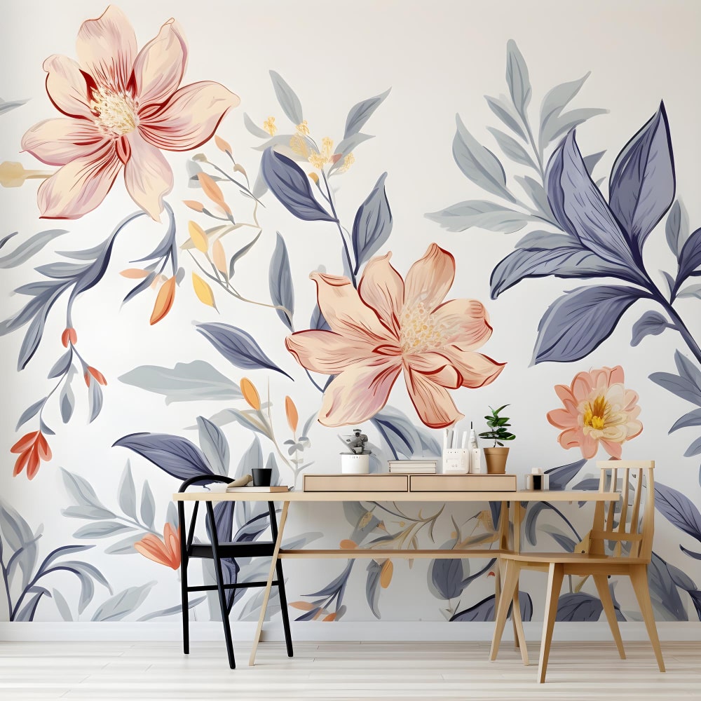 Watercolor floral wallpaper 