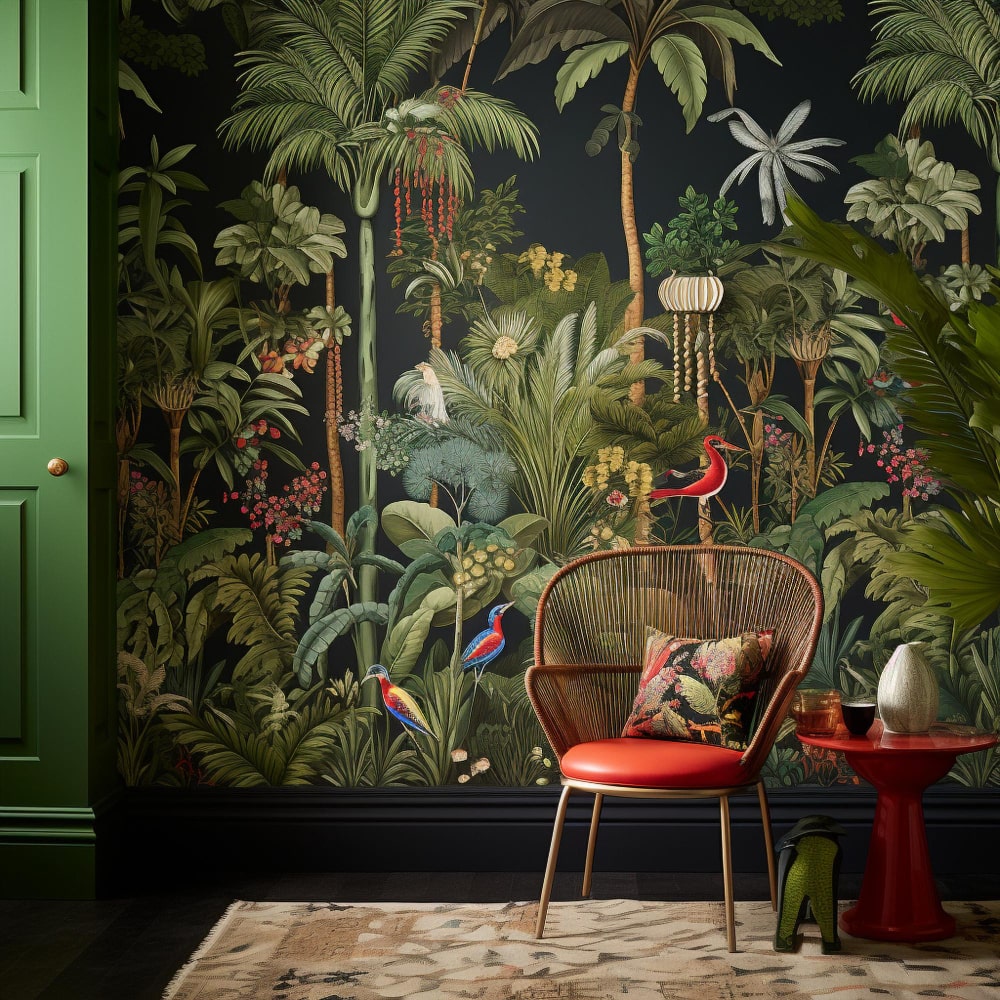 tropical wallpaper design 