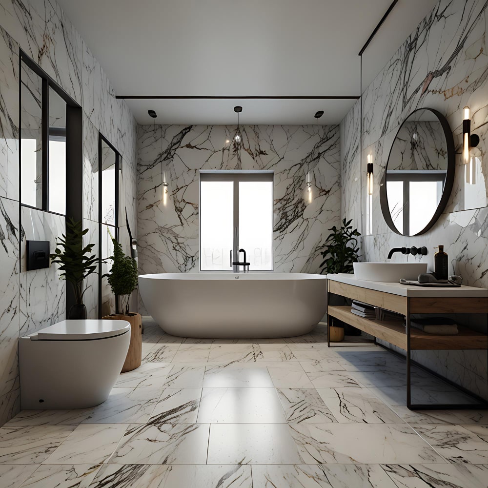 marble bathroom tiles design 