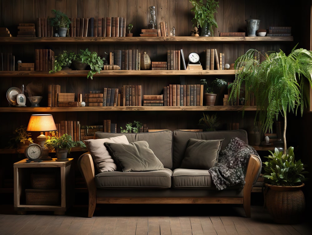 books in home decor 
