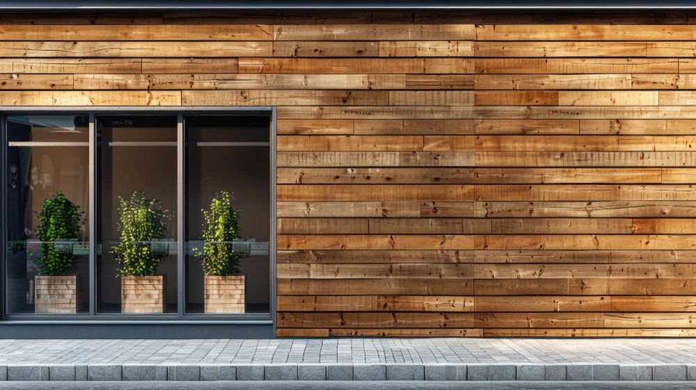 Wood Siding front wall design 