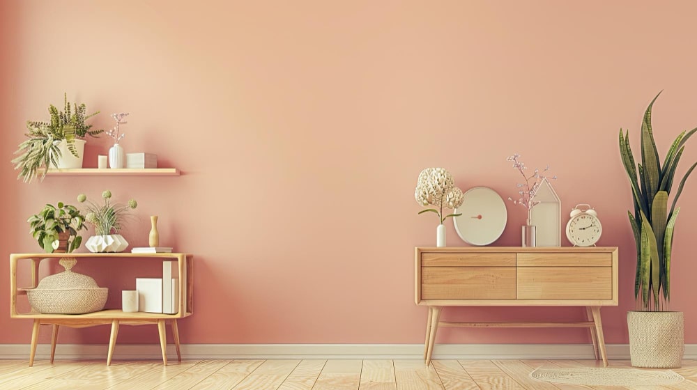 peach wall paint ideas 