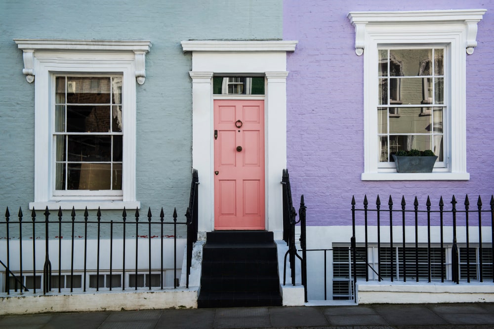 Pastel Hues for a Fresh exterior wall look 